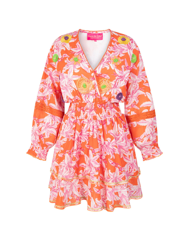 Place du Soleil Lelies Long Sleeve Dress