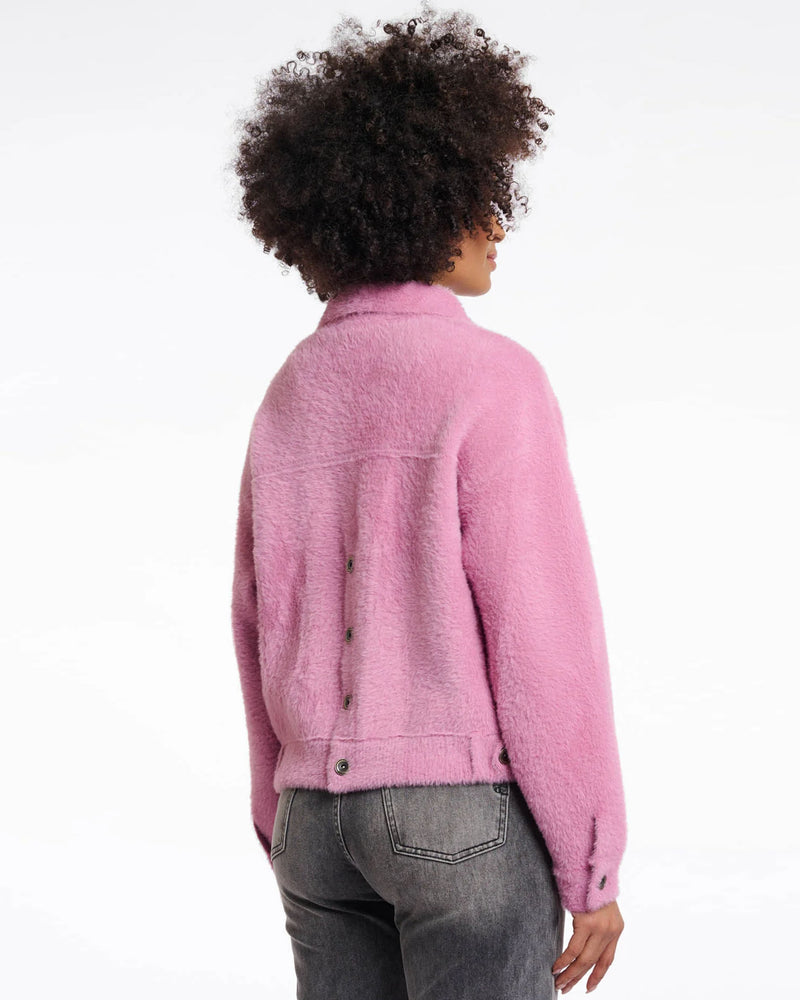 Bubbly Mauve Fleecey Jacket