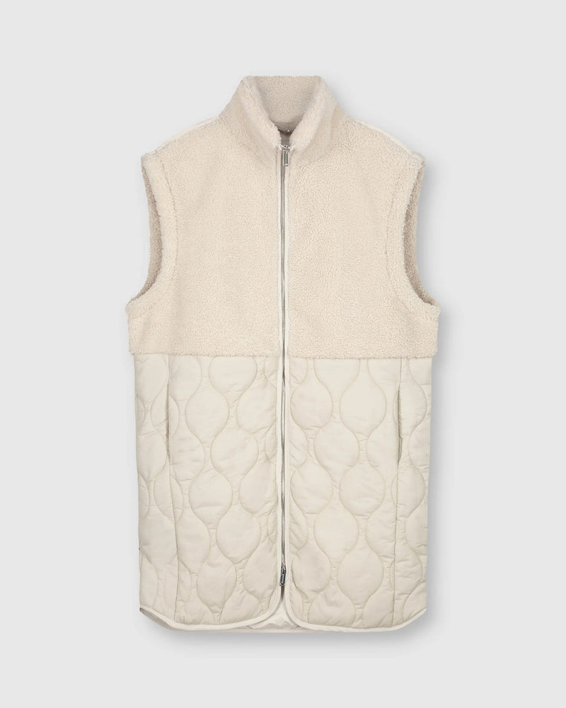 Janne Fleece and Quilted Long Gilet