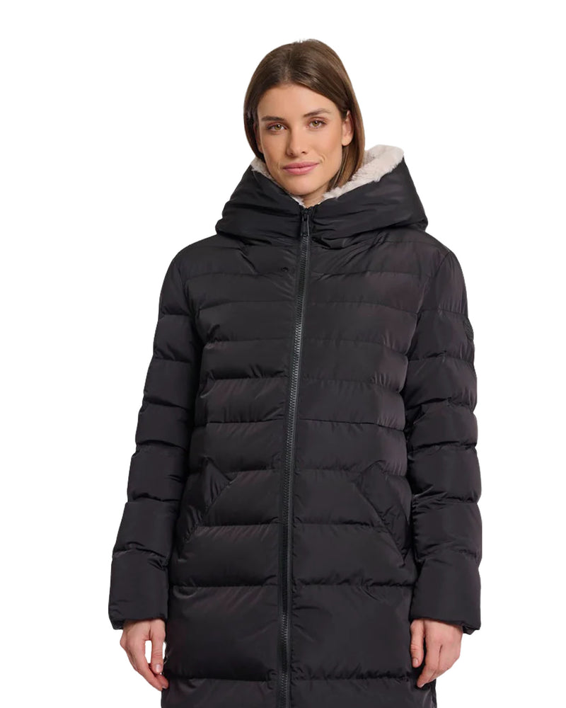 Keila Fur Lined Padded Coat Black