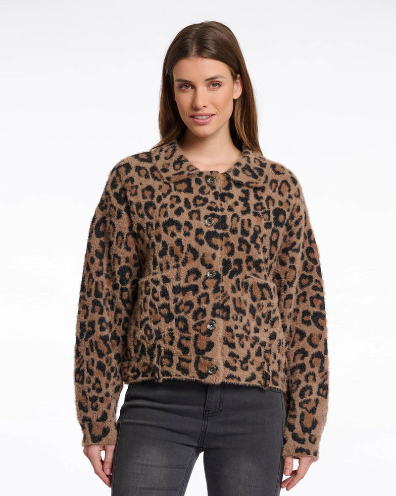Bubbly Leopard Fleecey Jacket