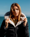 Keila Fur Lined Padded Coat Black
