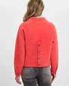 Bubbly Hot Coral Fleecey Jacket