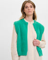 Elona Clover Green Fleecy Gilet