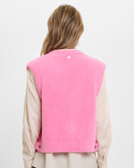 Elona Bright Pink Fleecy Gilet