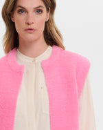 Elona Bright Pink Fleecy Gilet