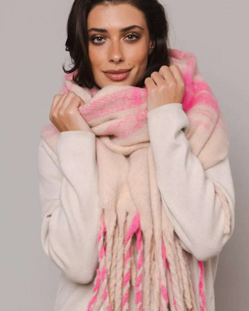 Aria Flamingo Knitted Scarf