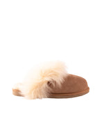 Evelina Stone Sheepskin Slippers