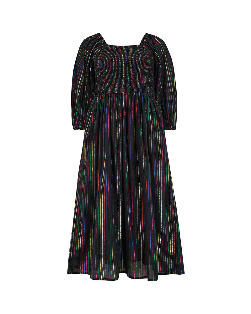 Lillian metallic Stripe Dress