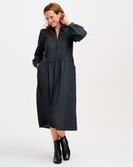 Kirsty Smock Black Denim Dress