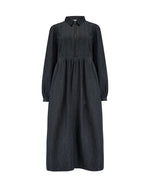 Kirsty Smock Black Denim Dress