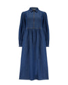 Kirsty Smock Mid Blue Denim Dress