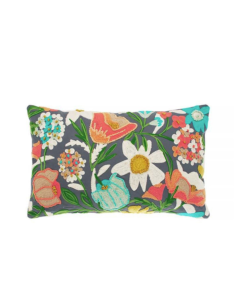 Walton Jardin Embroidered Floral Cushion