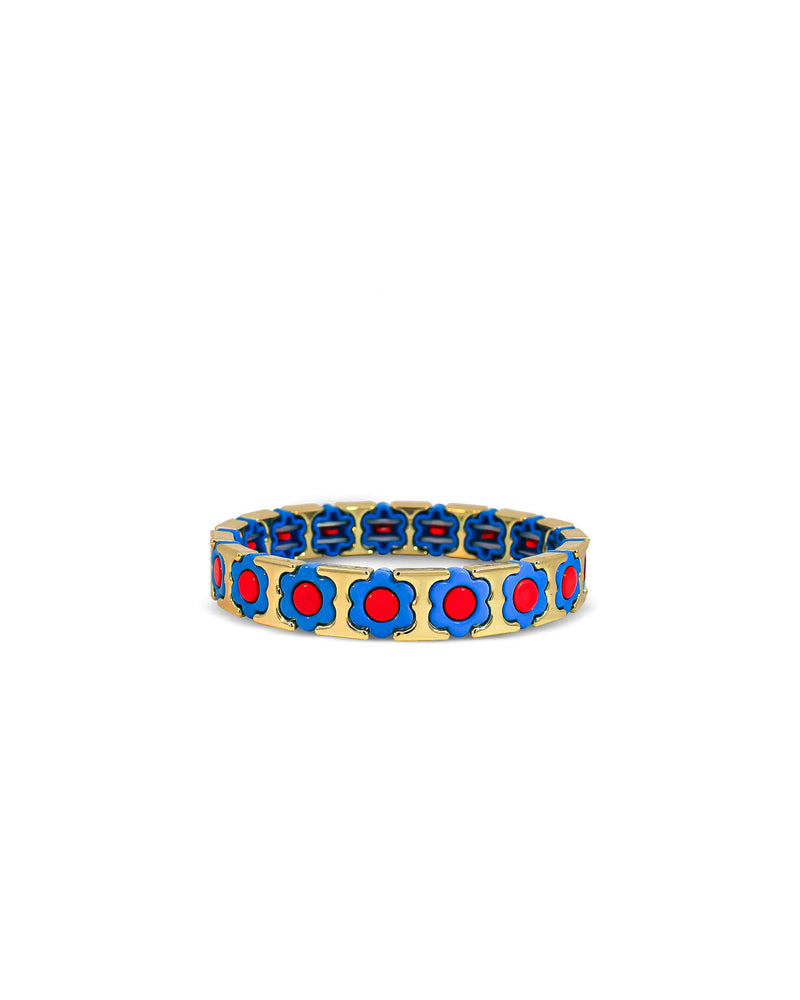 XUXA Blue & Red Flower Bracelet