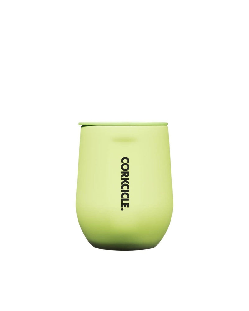 Corkcicle 12oz Stemless Cup Neon Citrus