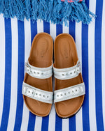 Silver Kiska Leather Sandals