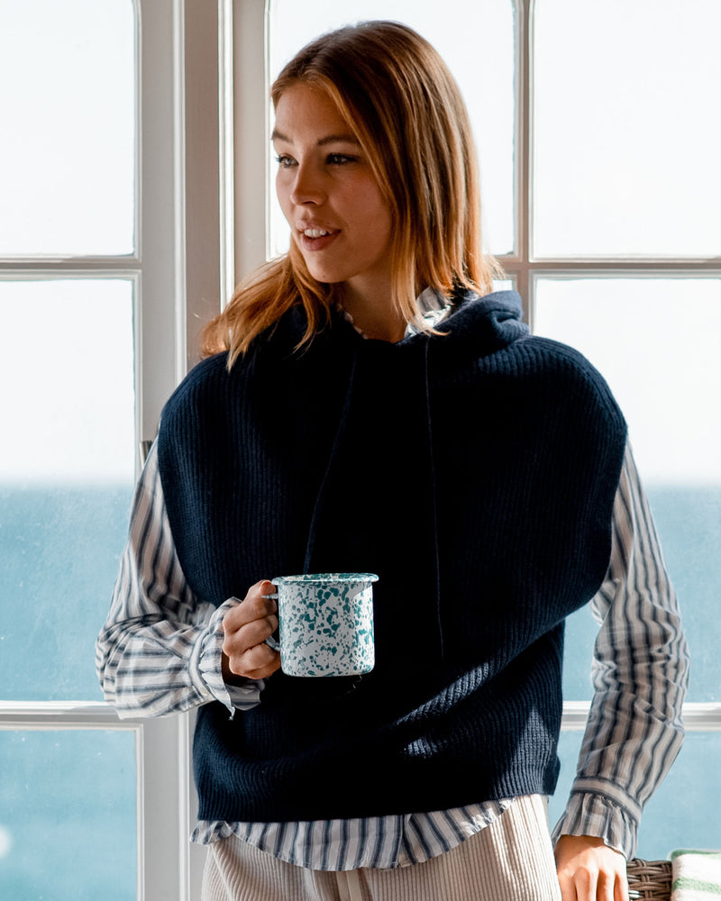 Hartford Macao Knitted Sleeveless Hoodie