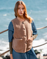 Hartford Veon Caramel Fleecey Gilet