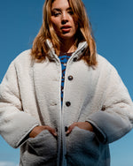 Hartford Teddy Fleece Cream Jacket