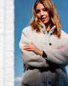 Hartford Teddy Fleece Cream Jacket