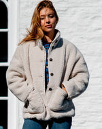 Hartford Teddy Fleece Cream Jacket