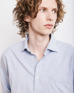 Hartford Derek Pale Blue Brushed Cotton Shirt