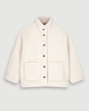 Hartford Teddy Fleece Cream Jacket