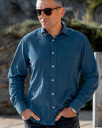 Hartford Jean Denim Blue cord shirt