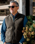 Hartford Theo Khaki Wool Vest