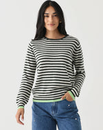 Jumper 1234 Tipped Little Stripe Crew Khaki