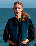 Nooki Edelweiss Teal Fur Gilet