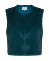 Nooki Edelweiss Teal Fur Gilet