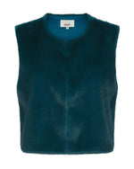 Nooki Edelweiss Teal Fur Gilet