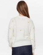 Numph Nuholly Heart Embroidered knit