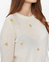 Numph Nuholly Heart Embroidered knit