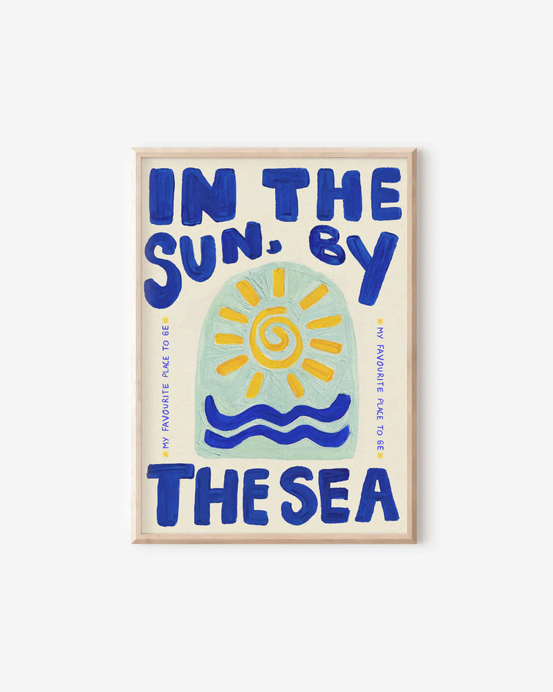 In The Sun By The Sea A4 Print
