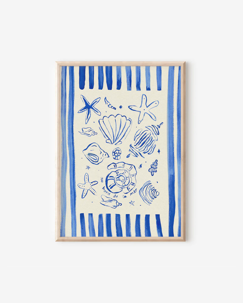By The Seaside A4 Print