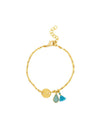 Valentina Gold Link Chain Charm Bracelet