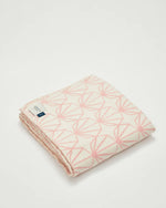 Recycled Cotton Pink Shell Design Blanket