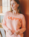 Aloft Happy Knitted Crew - Pale Pink