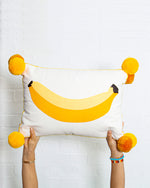 Banana Embroidered Cushion