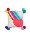Rainbow & Heart Embroidered Cushion