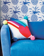 Rainbow & Heart Embroidered Cushion