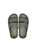 Cacatoes Khaki Glitter Sandals