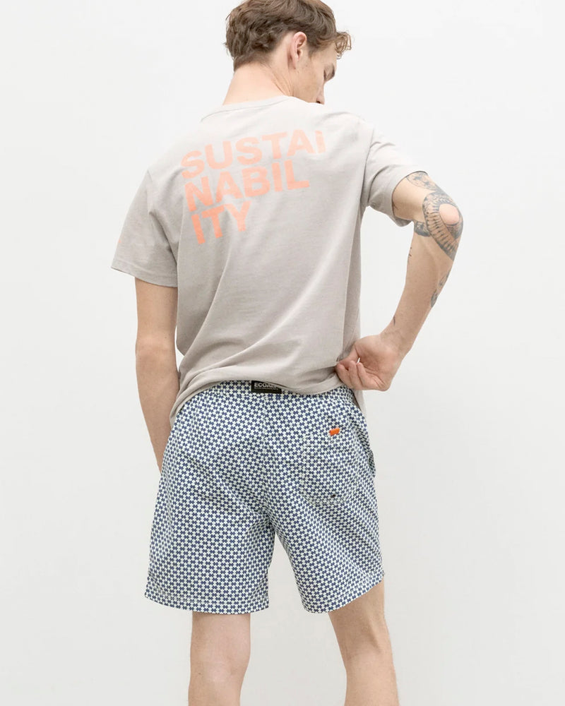 EcoAlf Navy Printed Swim shorts