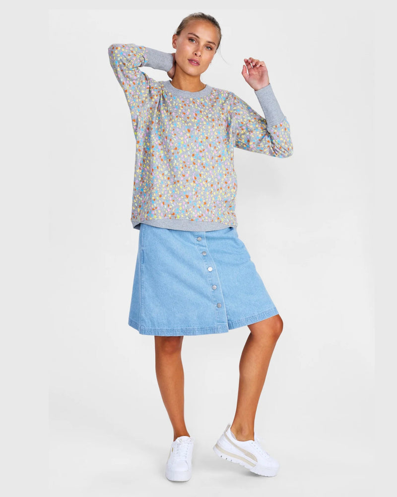 Numph Nunikola Sweat Grey Melange