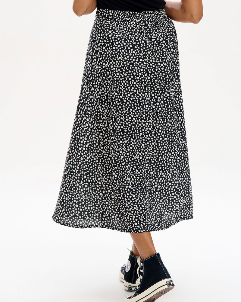 Zora Moons & Stars Print Skirt
