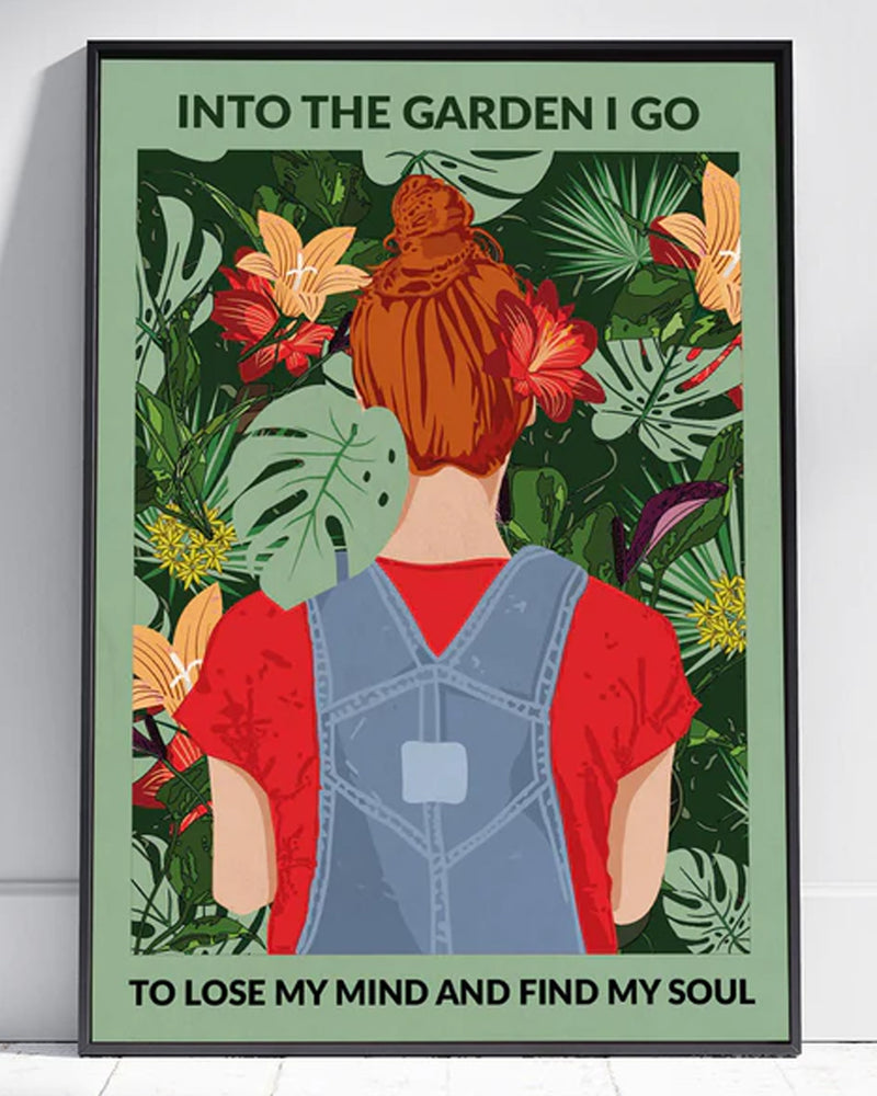 Into the Garden I Go Print Redhead