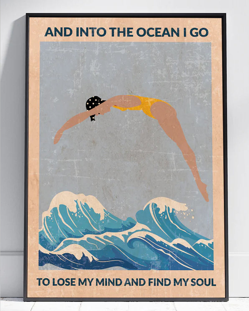 And Into The Ocean I go Print
