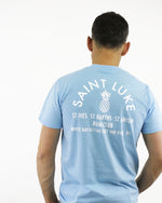 SAINT LUKE Rum Club T-Shirt Pale Blue
